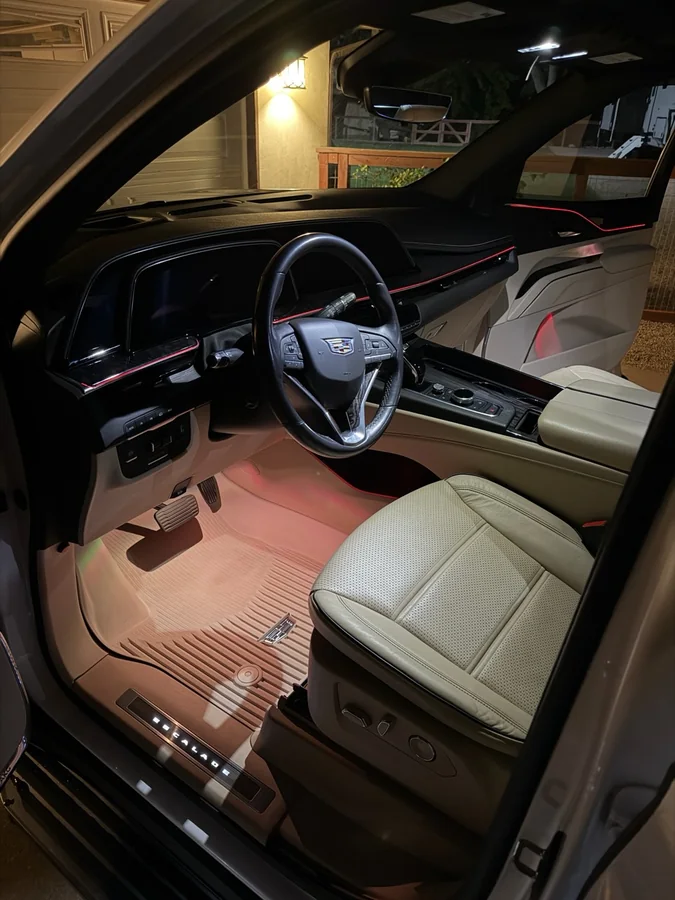 Leather SUV interior cleaned and conditioned in Tulare, CA